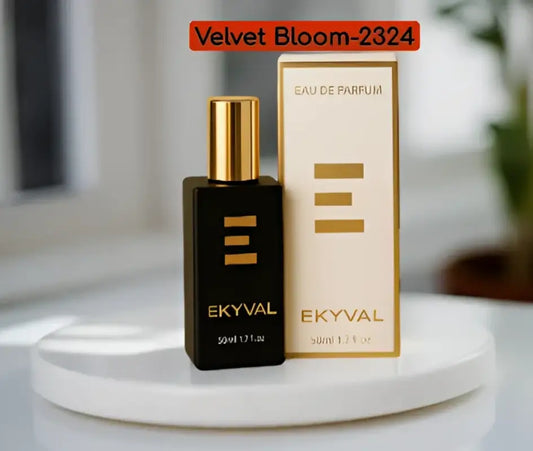 Perfume femenino Velvet Bloom 2324 inspirado en Black Opium de Yves Saint Laurent, aroma dulce y envolvente ideal para la noche o citas especiales. ZAYROA.
